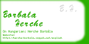 borbala herche business card
